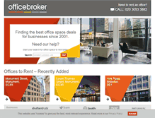 Tablet Screenshot of officebroker.com